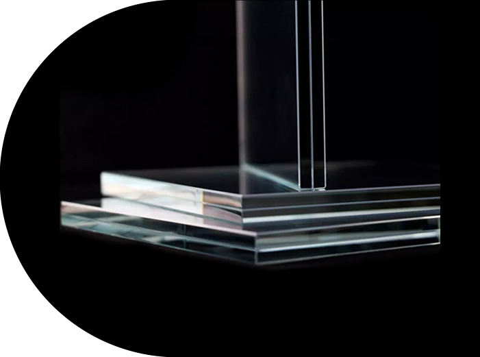Ultrawit gelamineerd glas
