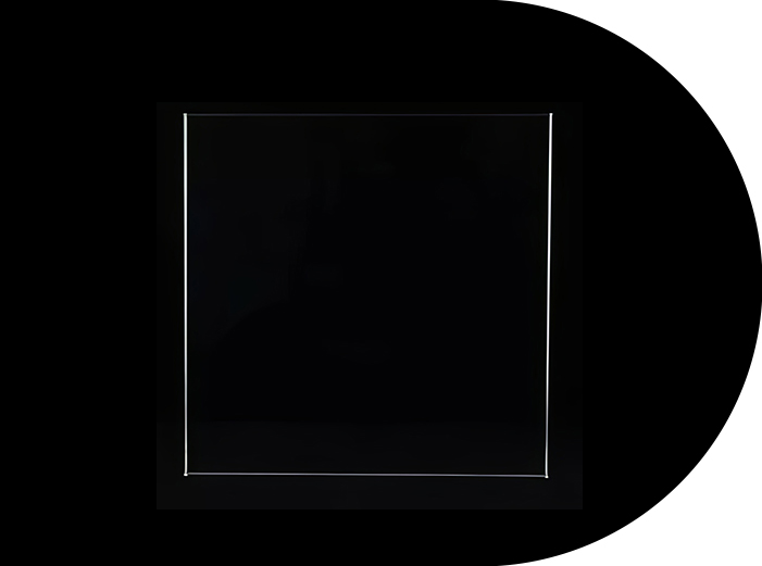 Lage reflectie fotolijst glas